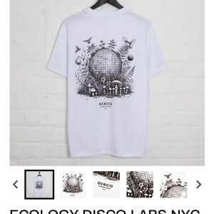 White Graphic T-Shirt with Nature Design